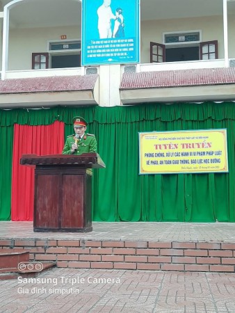 Tuyên truyền về xử lý vi phạm về an toàn giao thông và bạo lực học đường